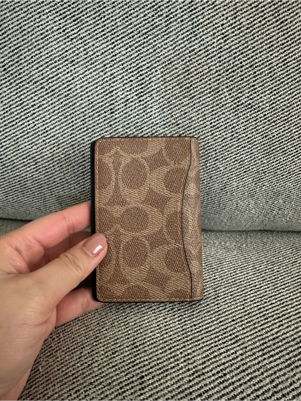 NWT Coach Id Wallet In Signature Canvas CW367